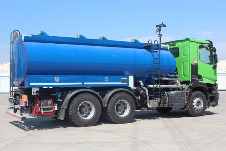 Water tanker truck used for dust suppression and construction site water supply